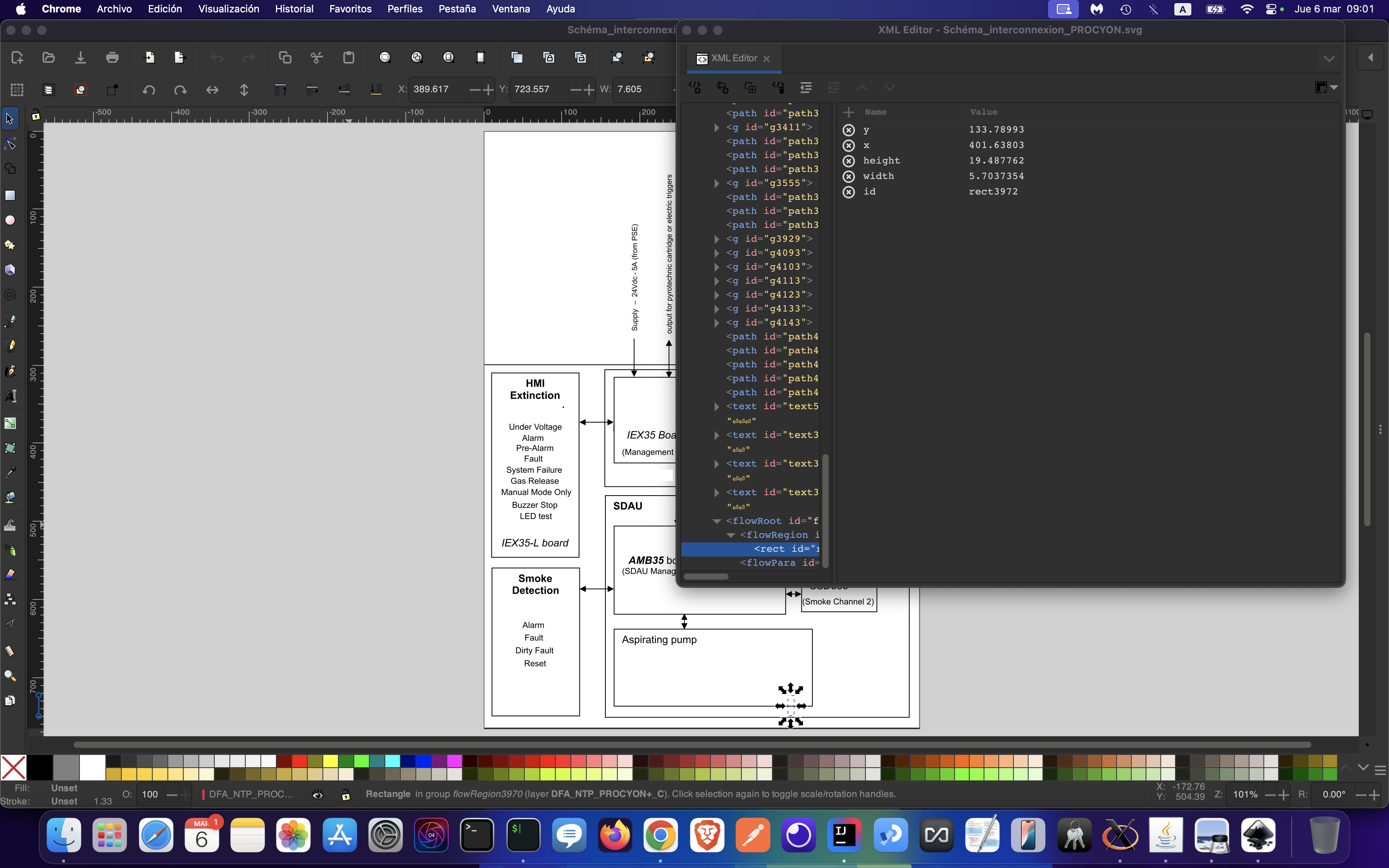 Example of an image containing a flowroot element
