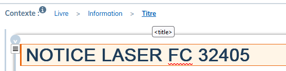 Exemple du nom d'&eacute;l&eacute;ment dans le Contexte