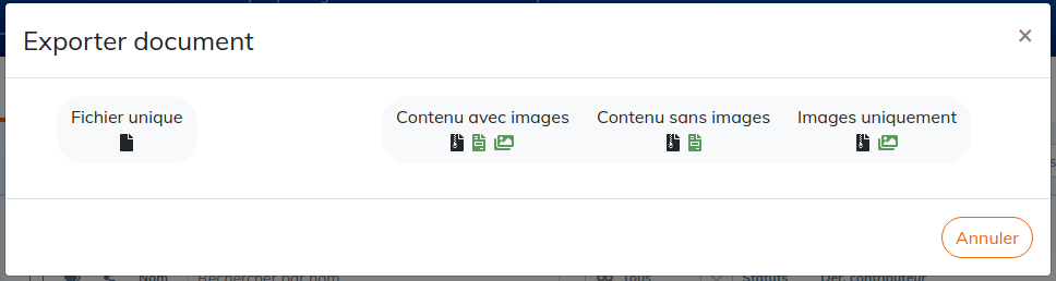 Exporter un document