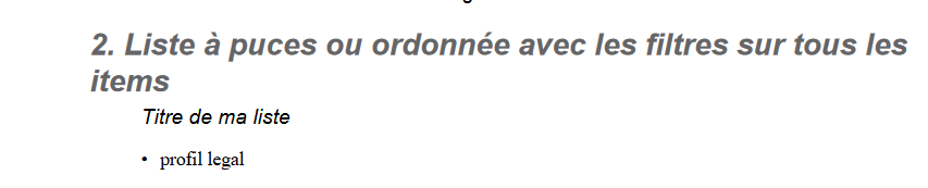 R&eacute;sultat correct de la publication
