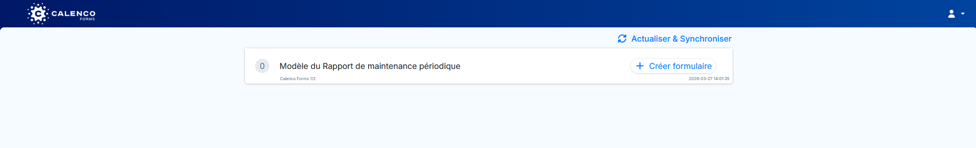 Mod&egrave;le de formulaire synchronis&eacute; avec l'application Web