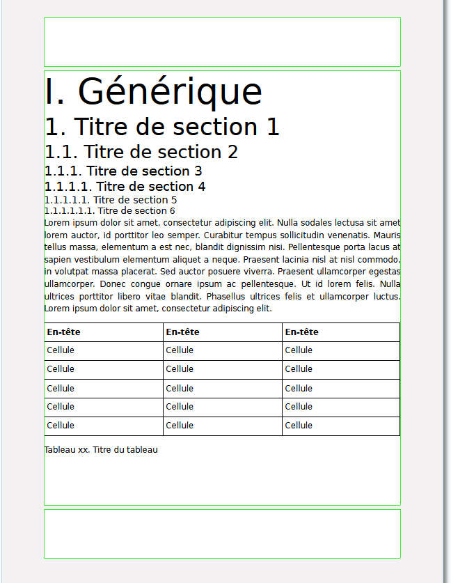 Aper&ccedil;u de page avec les guides activ&eacute;s