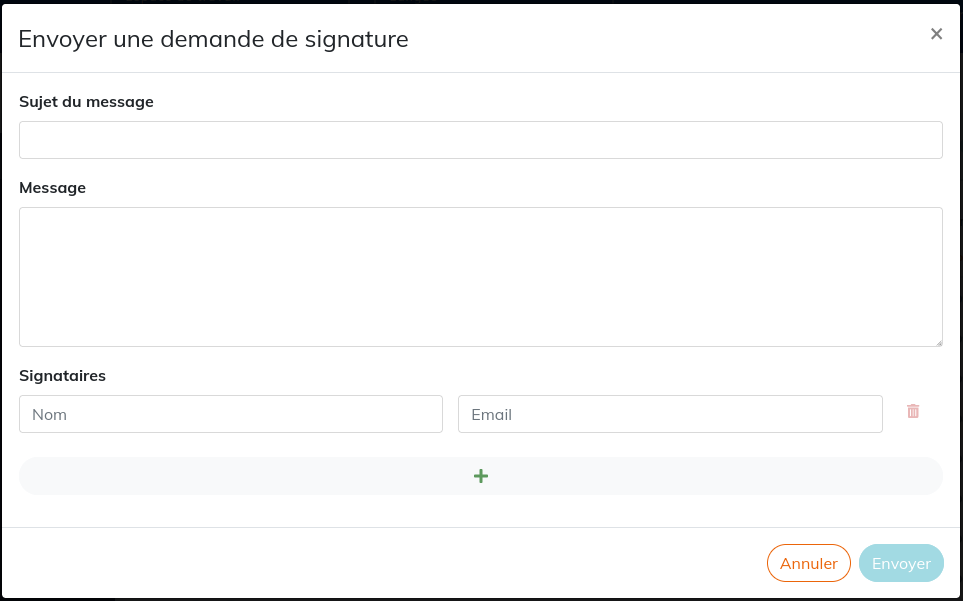 Param&eacute;trage d'une signature &eacute;lectronique