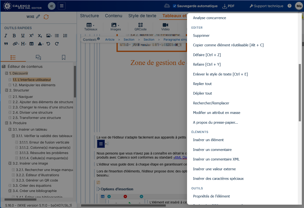 L'&eacute;diteur de contenus sur un petit &eacute;cran