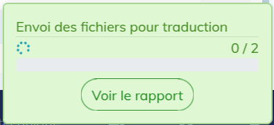 Rapport de demande de traduction
